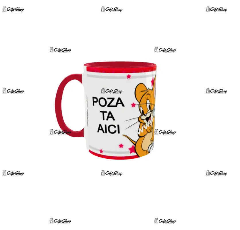 Tom and jerry, cana personalizata cu poza si text, 330ml, model 3340